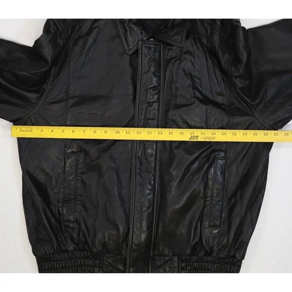 American Classics Leather Jacket Mens XL Colebrook Bomber Vintage Zip